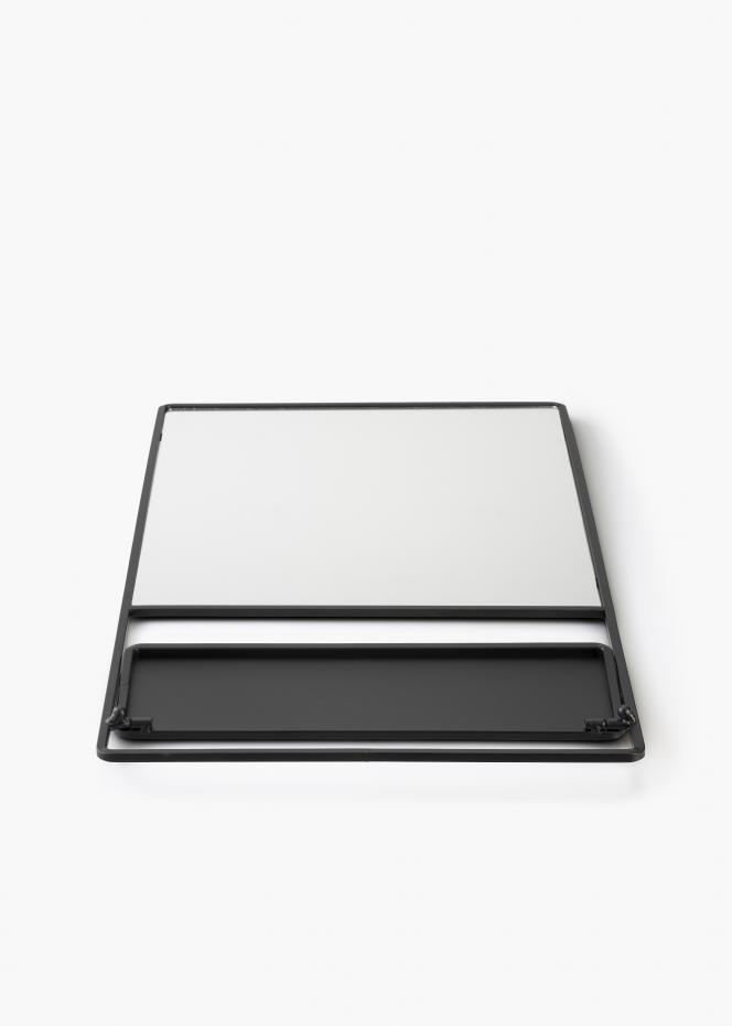 KAILA Spiegel mit Ablage - Schwarz 31x60 cm