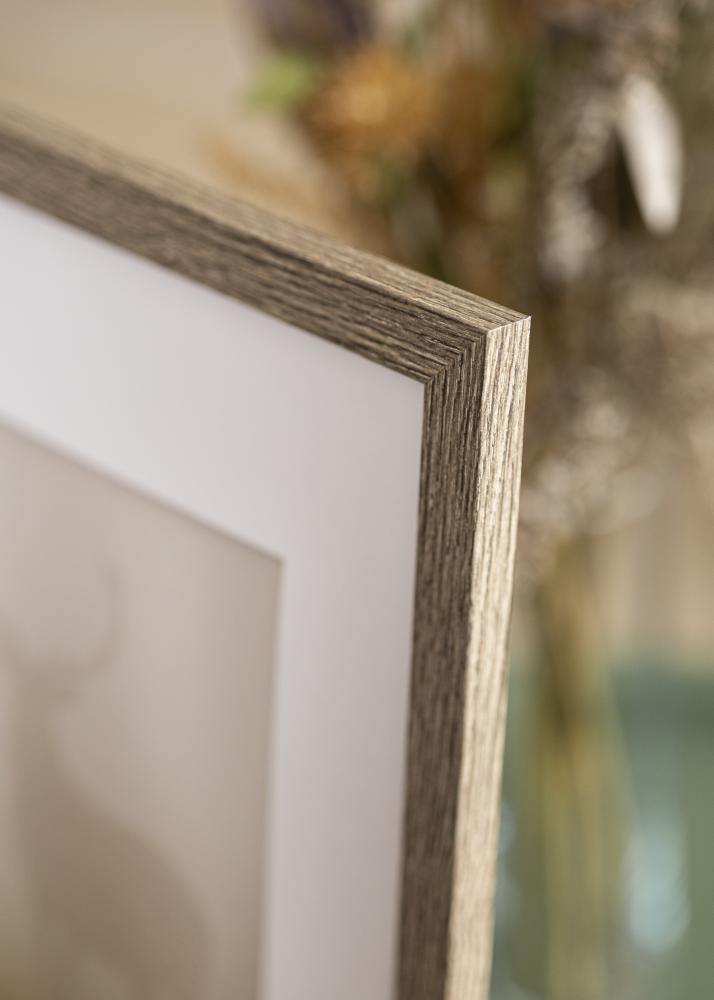 Rahmen Stilren Acrylglas Dark Grey Oak 60x80 cm