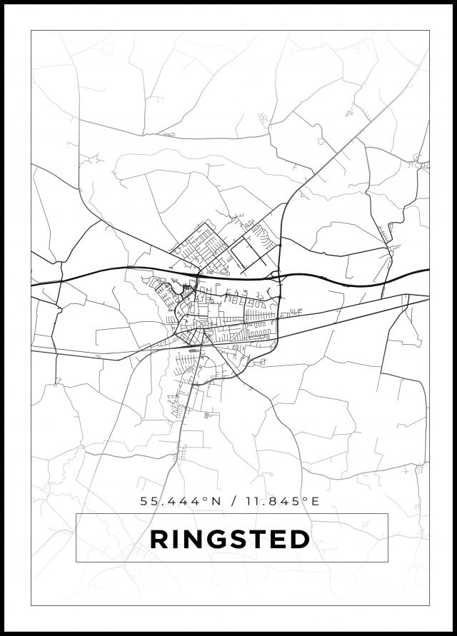 Map - Ringsted - White