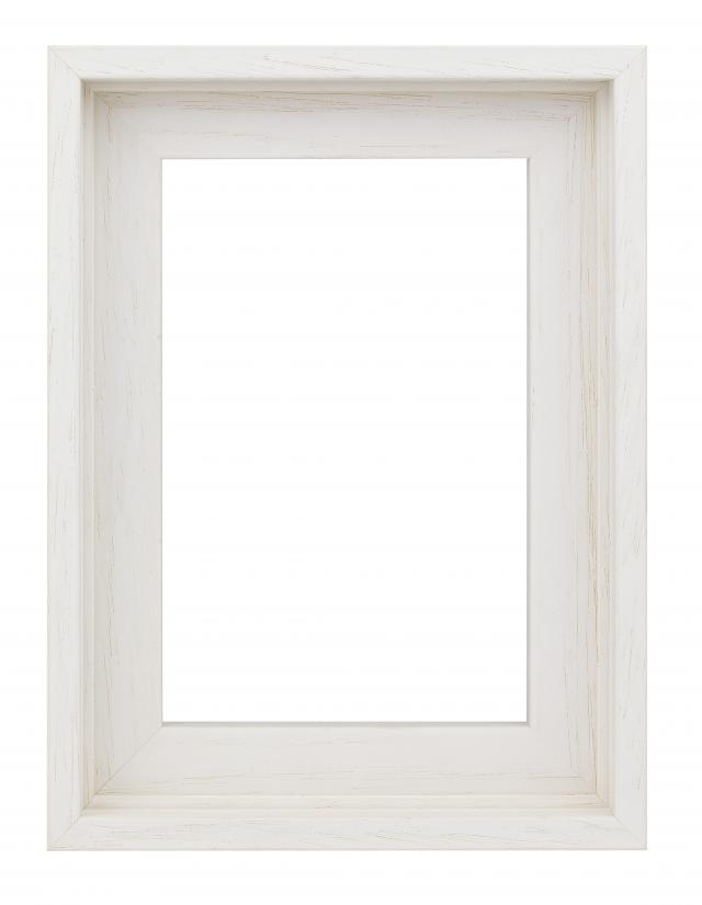 Bilderrahmen für Leinwand Memphis Weiß 28x35 cm