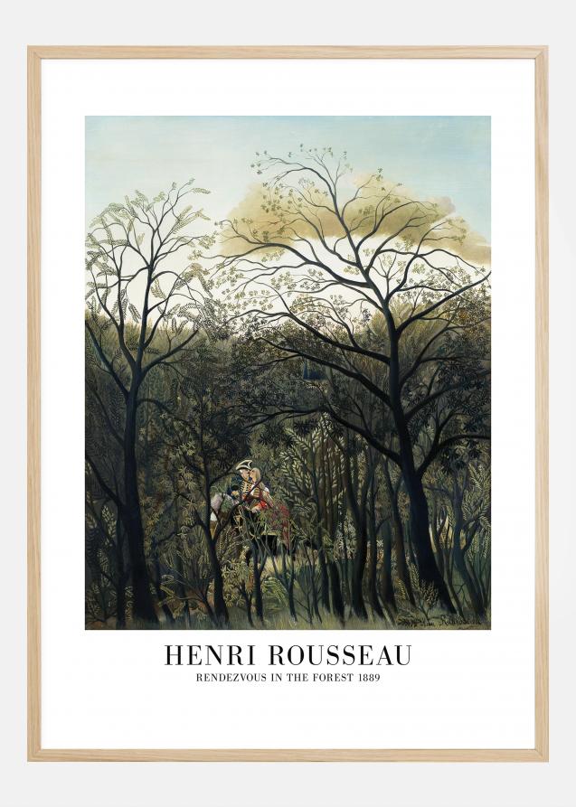 Henri Rousseau - Rendezvous In The Forest Poster