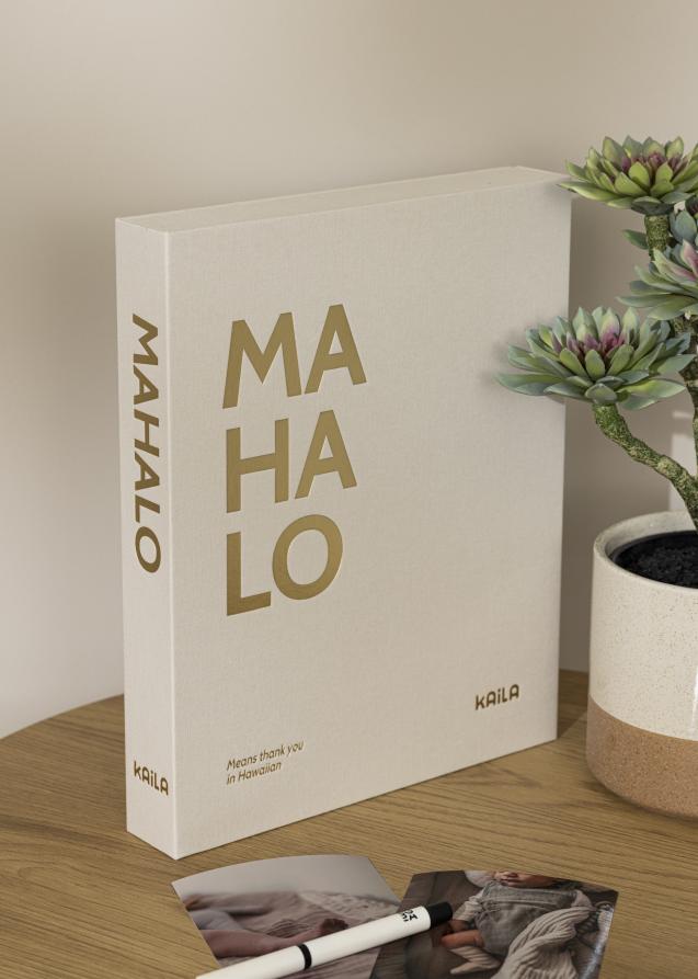 KAILA MAHALO - Coffee Table Photo Album (60 Schwarze Seiten)