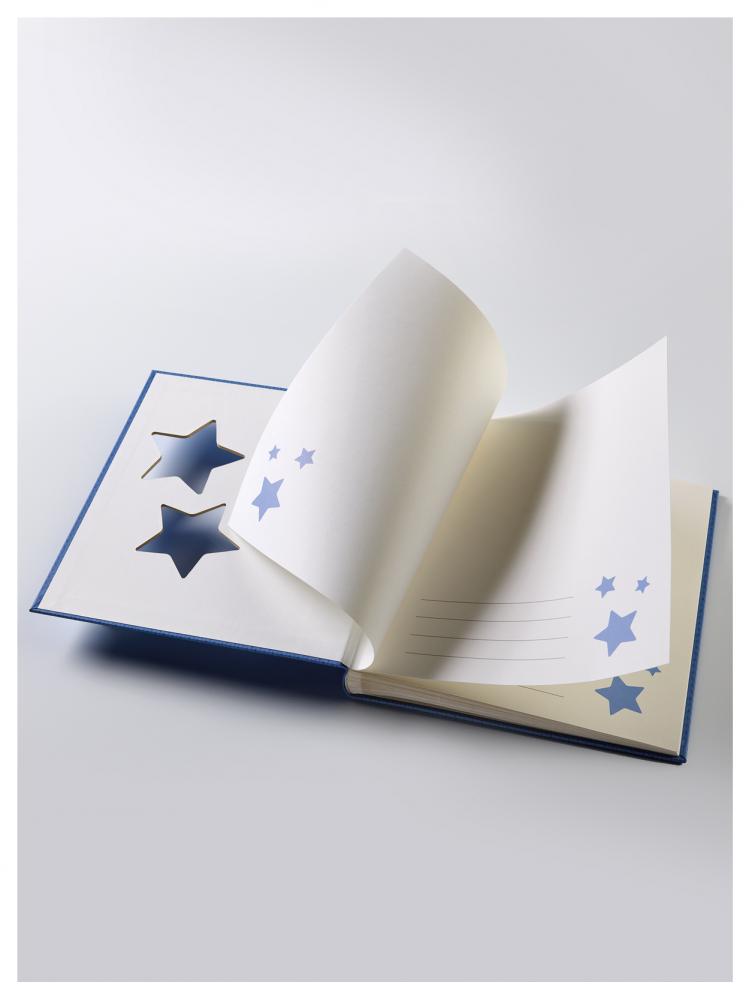 Estrella Babyalbum Blau - 28x30,5 cm (50 weie Seiten / 25 Blatt)