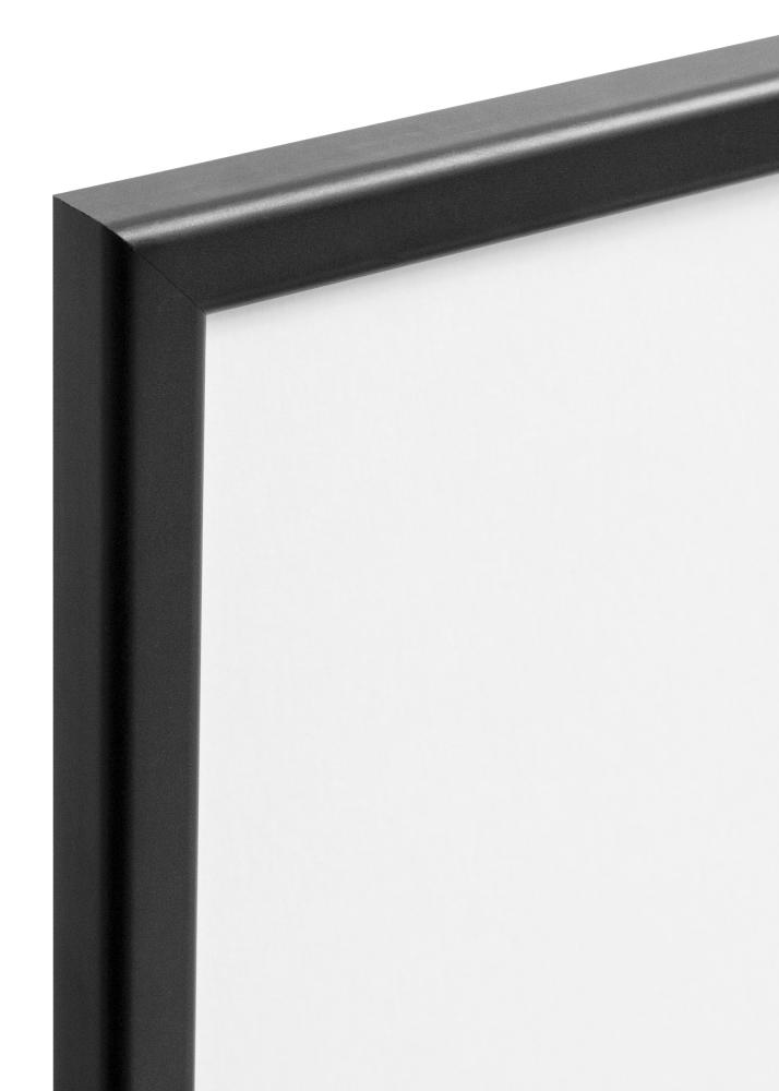 Rahmen Slim Matt Antireflexglas Schwarz 13x13 cm