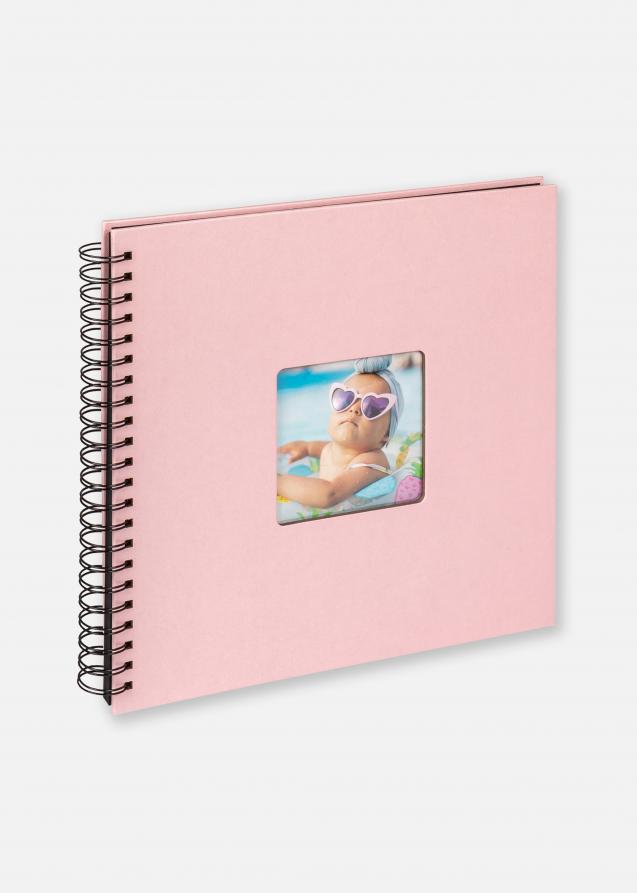 Fun Babyalbum Rosa - 30x30 cm (50 Schwarze Seiten/25 Blatt)