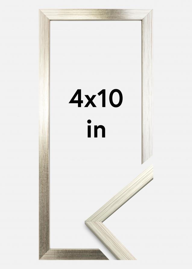 Rahmen Edsbyn Acrylglas Silber 4x10 inches (10,16x25,4 cm)