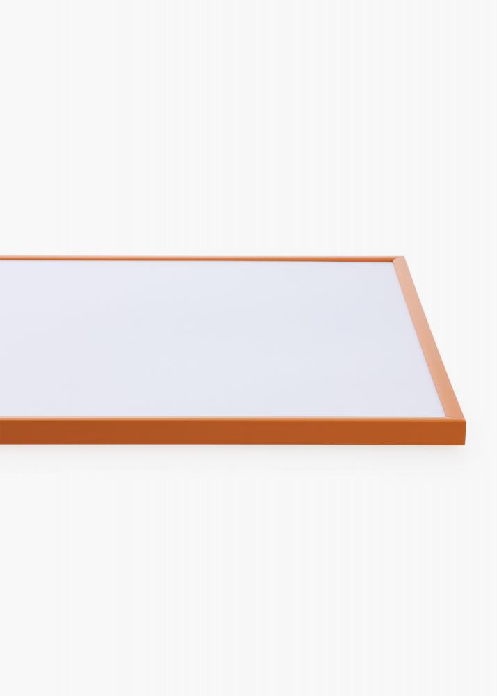 Rahmen New Lifestyle Helles Orange 50x70 cm - Passepartout Wei 42x59,4 cm (A2)