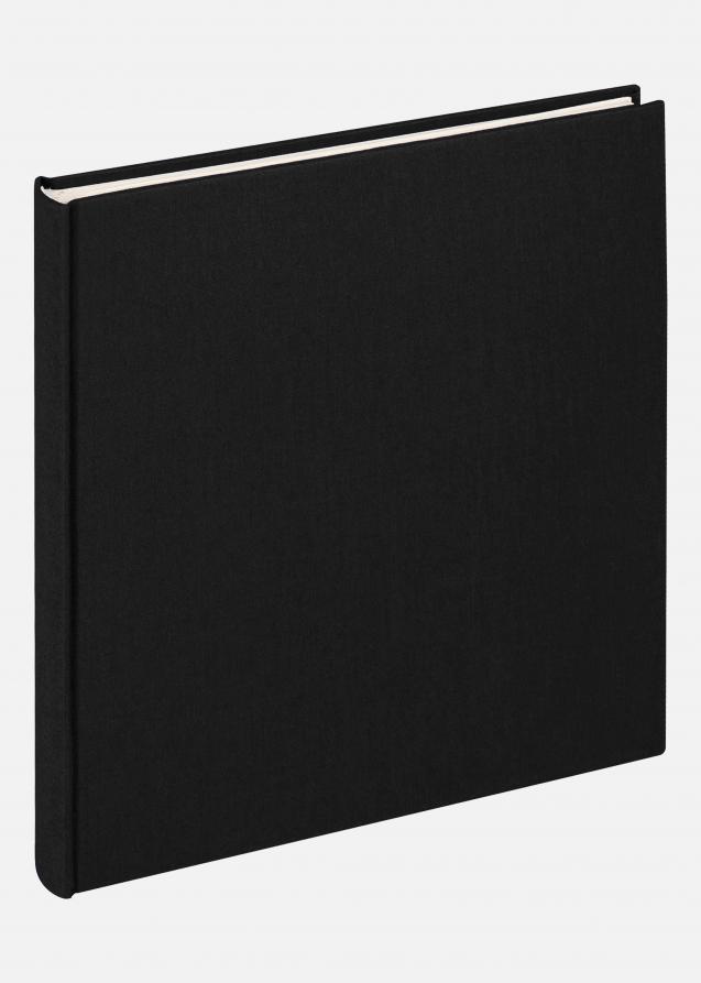 Cloth Fotoalbum Schwarz - 22,5x24 cm (40 weiße Seiten / 20 Blatt)