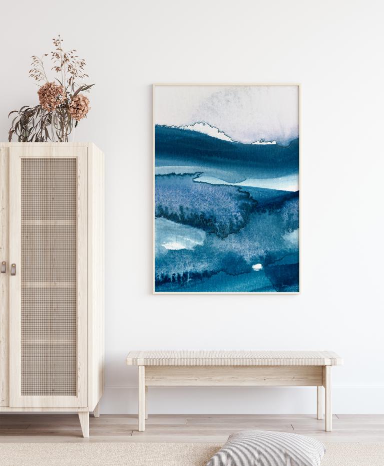 Stormy sea Poster