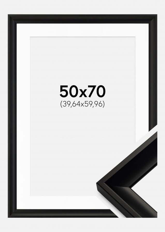 Rahmen Öjaren Schwarz 50x70 cm - Passepartout Weiß 16x24 inches