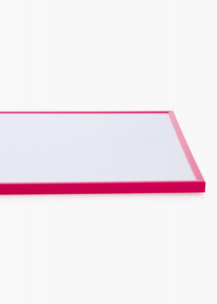 Rahmen New Lifestyle Hot Pink 70x100 cm - Passepartout Wei 60x90 cm