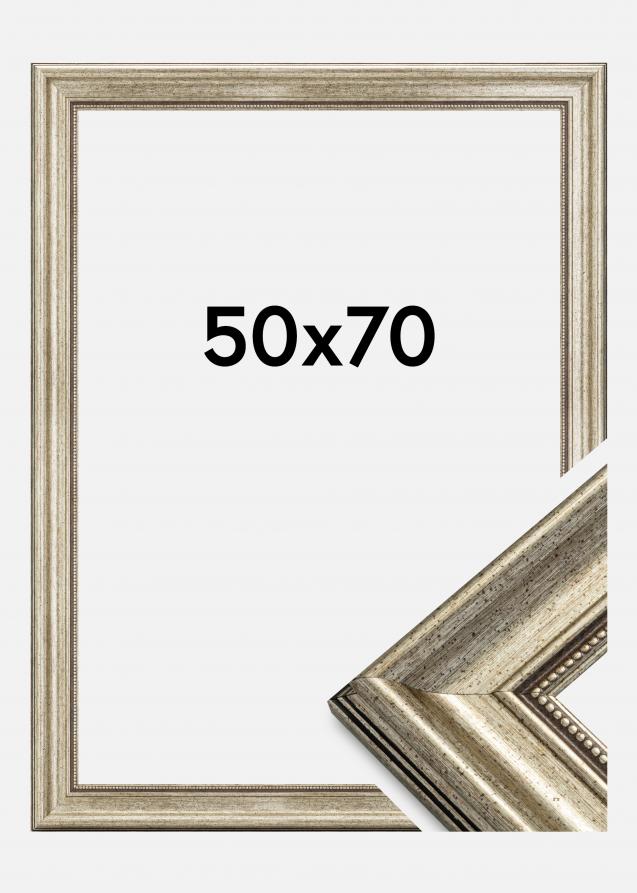 Rahmen Rokoko Silber 50x70 cm