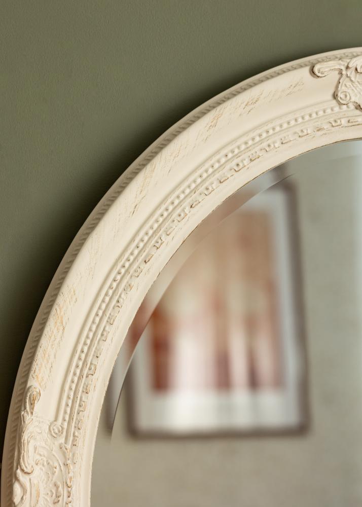 Spiegel Antique Wei Oval 50x60 cm