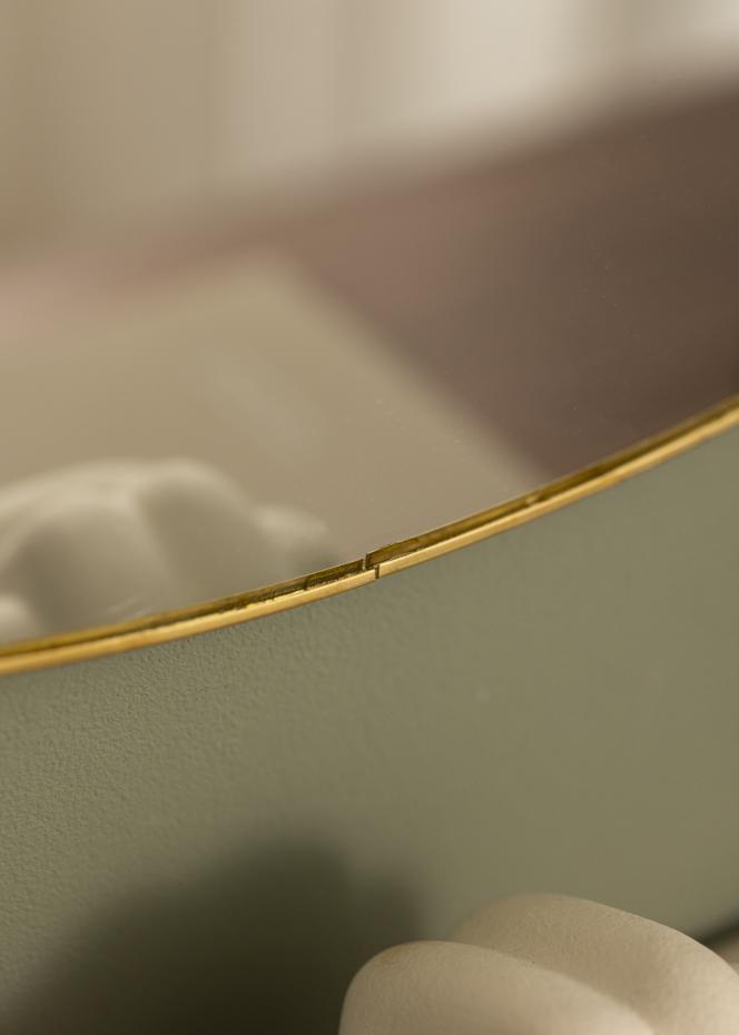 KAILA Round Mirror - Thin Brass 80 cm 