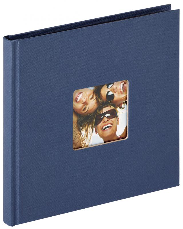 Fun Album Blau - 18x18 cm (30 schwarze Seiten / 15 Blatt)