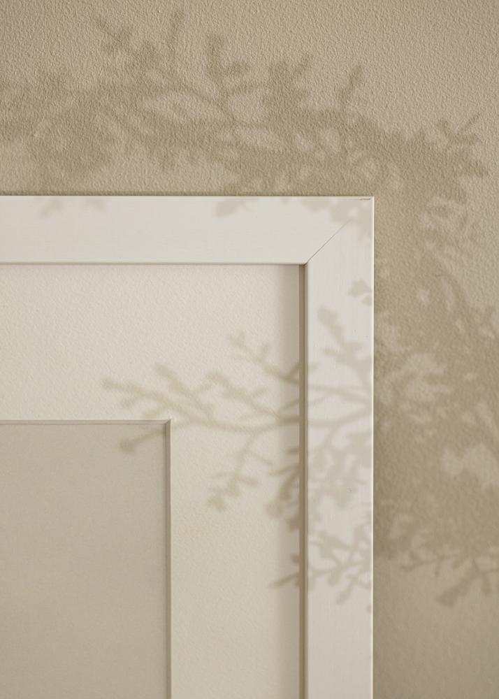 Rahmen White Wood Acrylglas 42x70 cm