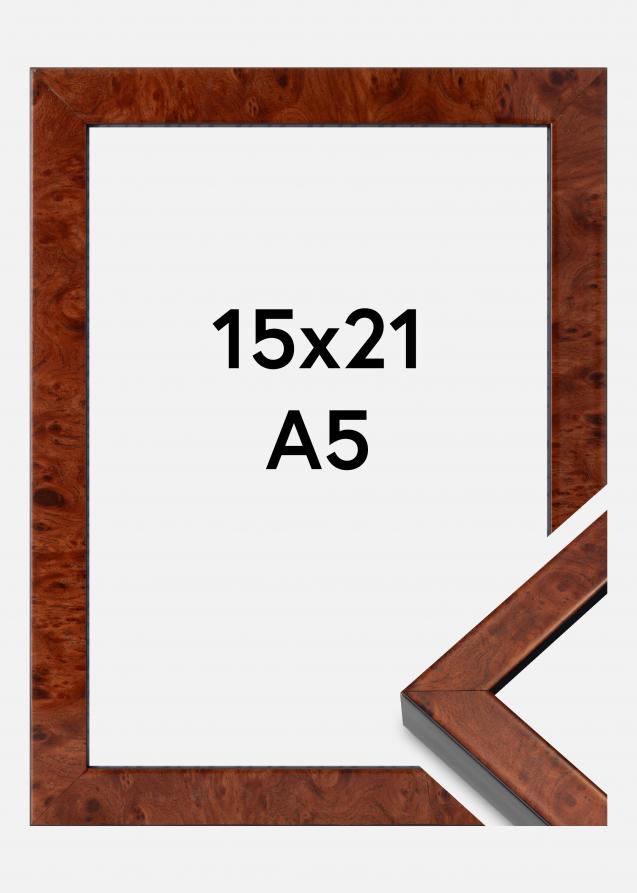 Rahmen Hermes Acrylglas Burr Walnut 15x21 cm (A5)