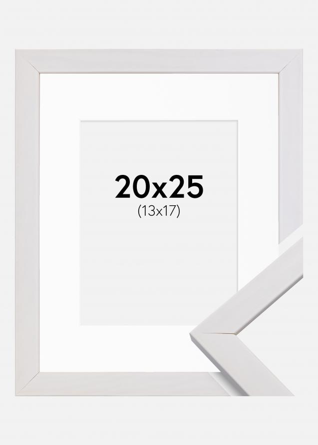 Rahmen Stilren Weiß 20x25 cm - Passepartout Weiß 14x18 cm