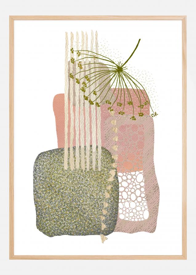 Delicate Pink and Green 3 Poster