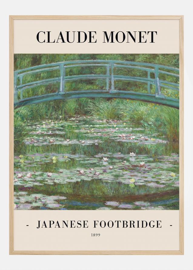 Claude Monet -Japanese Footbridge 1899 Poster