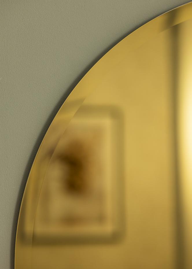 KAILA Runder Spiegel Gold Deluxe 70 cm 