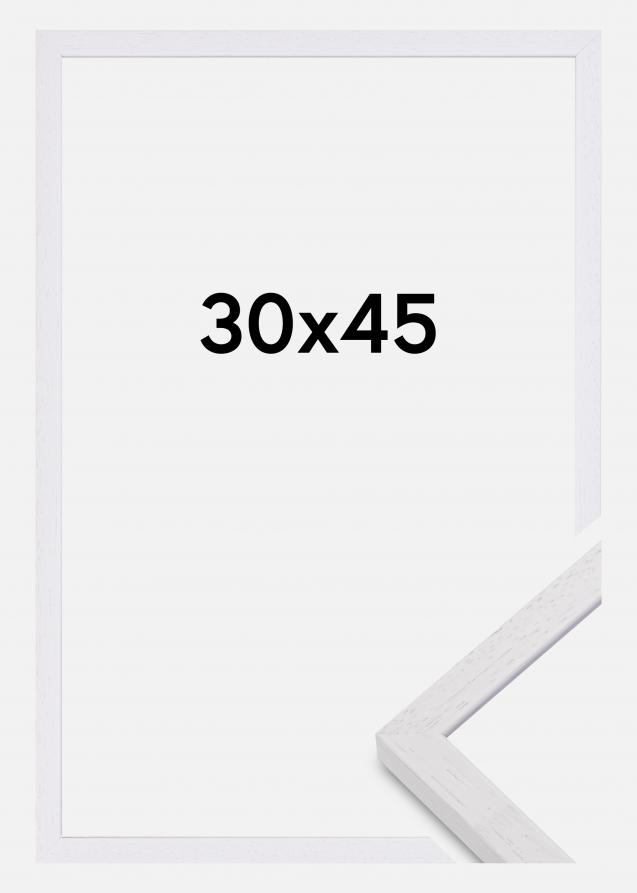 Bilderrahmen Glendale Matt Antireflexglas Weiß 30x45 cm