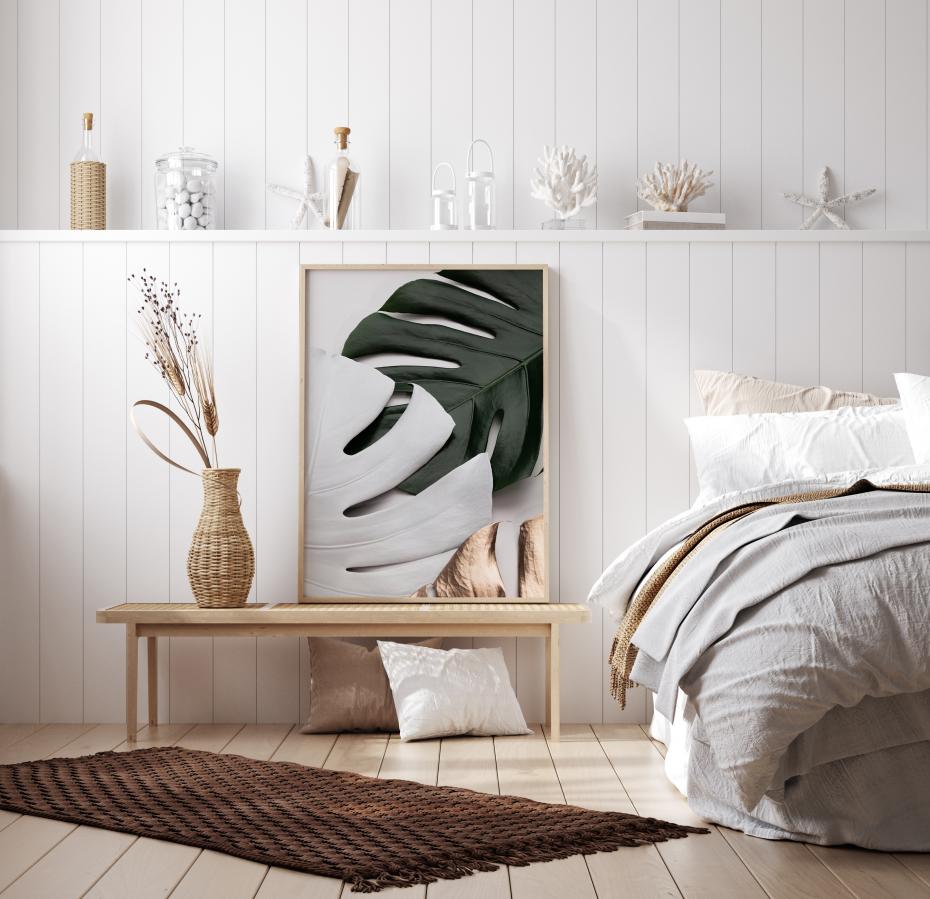 Monstera Colors Poster