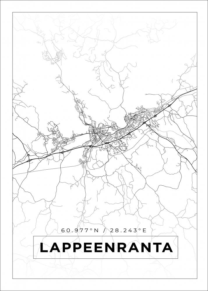 Map - Lappeenranta - White
