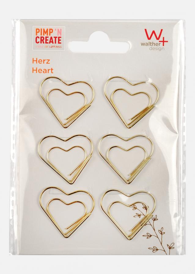 PAC Metall Paperclip Heart Gold