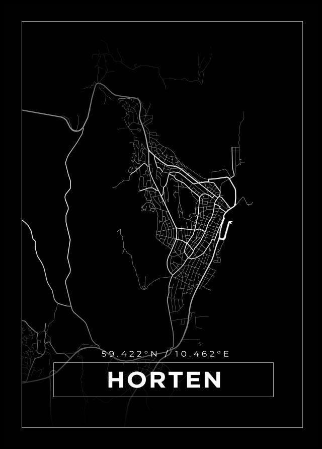 Map - Horten - Black