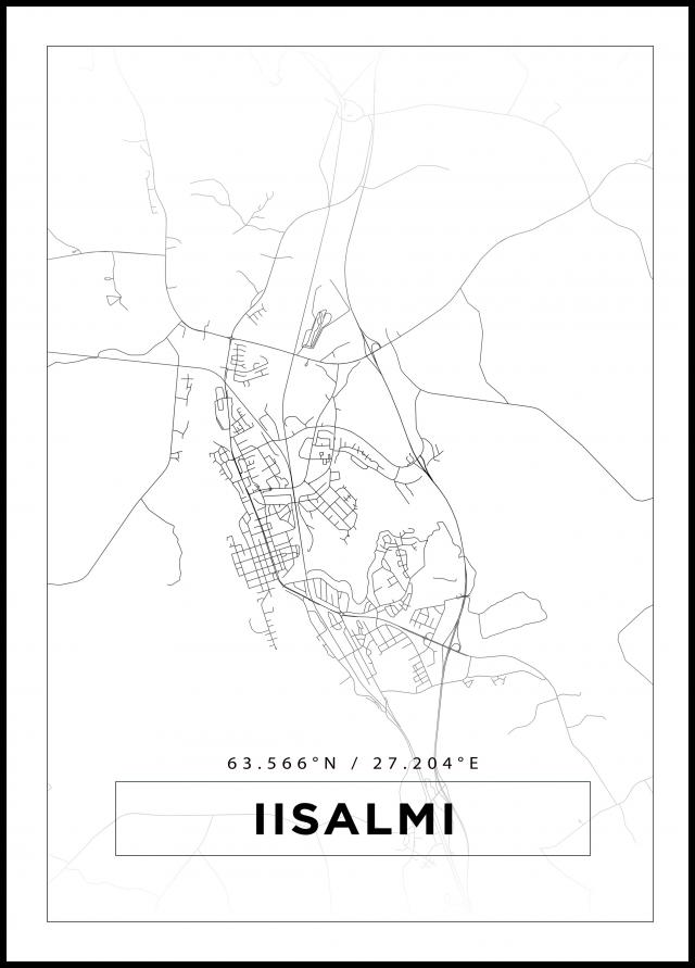 Map - Iisalmi - White