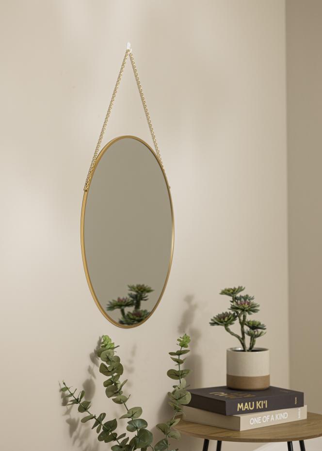 Runder Spiegel Modern Gold 61 cm 