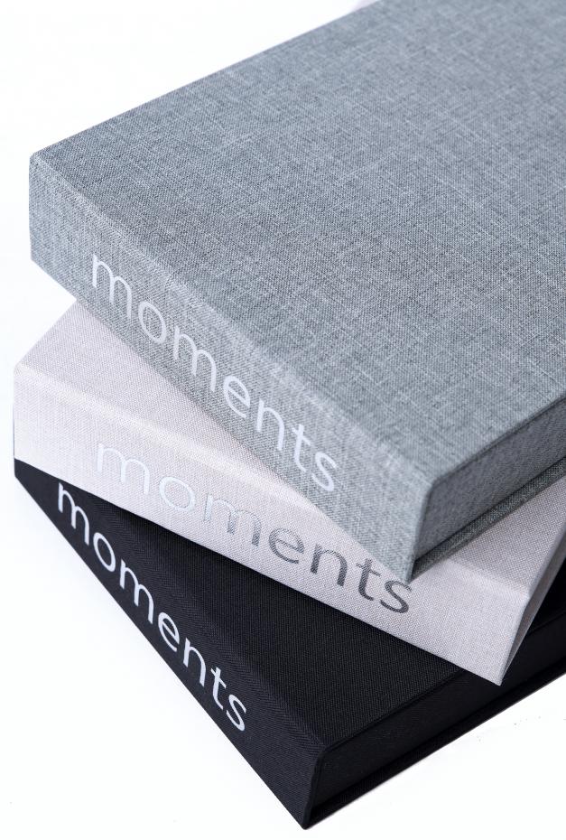 Moments Grey (30 schwarze Seiten / 15 Blatt)