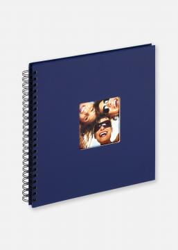 Fun Spiralalbum Blau - 30x30 cm (50 schwarze Seiten / 25 Blatt)