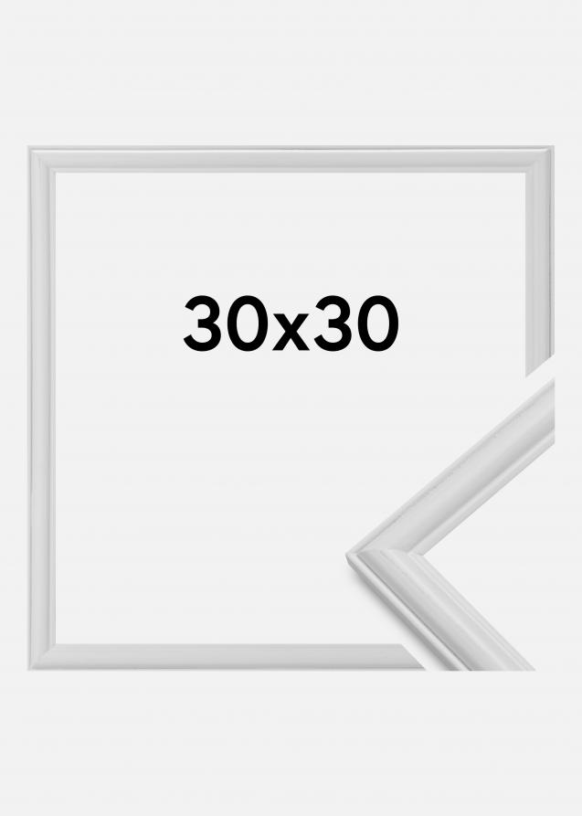 Rahmen Line Weiß 30x30 cm