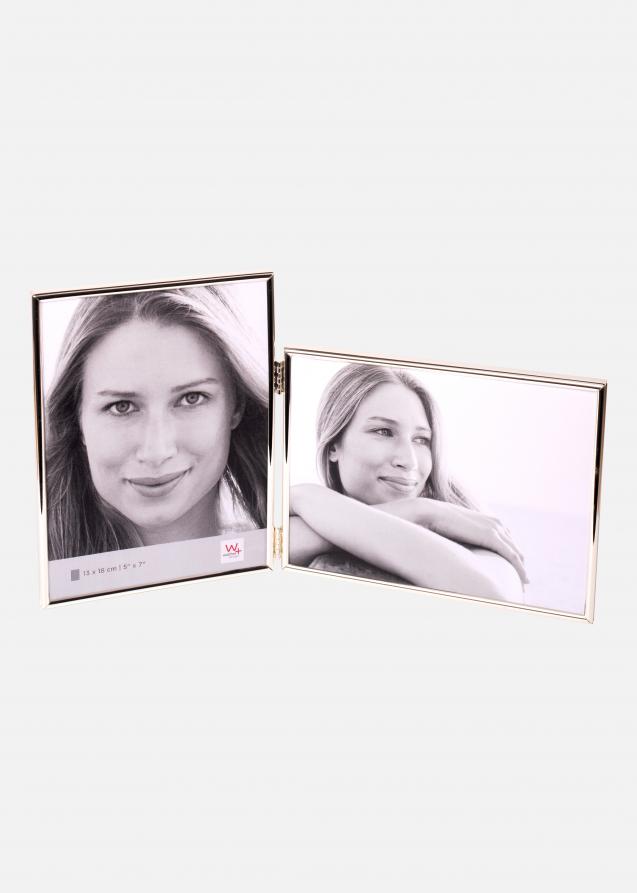 Chloe Doppel-Bilderrahmen III Silber 10x15 cm - 2 Bilder