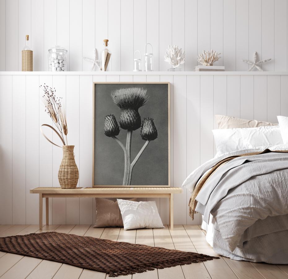 Grey Flower I Poster