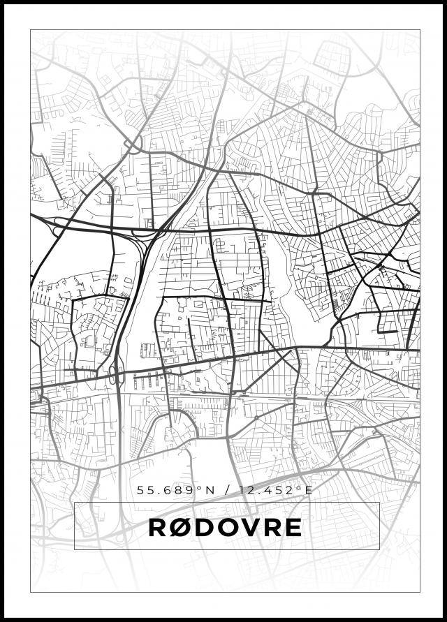Map - Rødovre - White