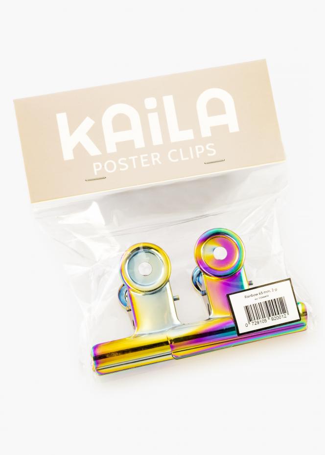 KAILA Poster Clip Rainbow 65 mm - 2-p
