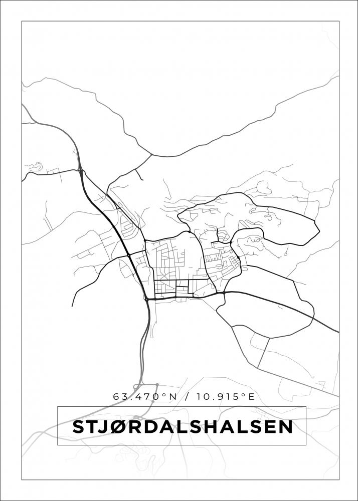 Map - Stjrdalshalsen - White