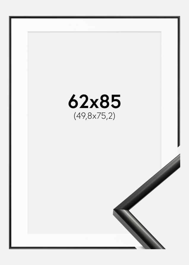 Rahmen New Lifestyle Schwarz 62x85 cm - Passepartout Weiß 20x30 inches