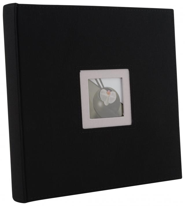 Black & White Album Schwarz - 26x25 cm (50 schwarze Seiten / 25 Blatt)