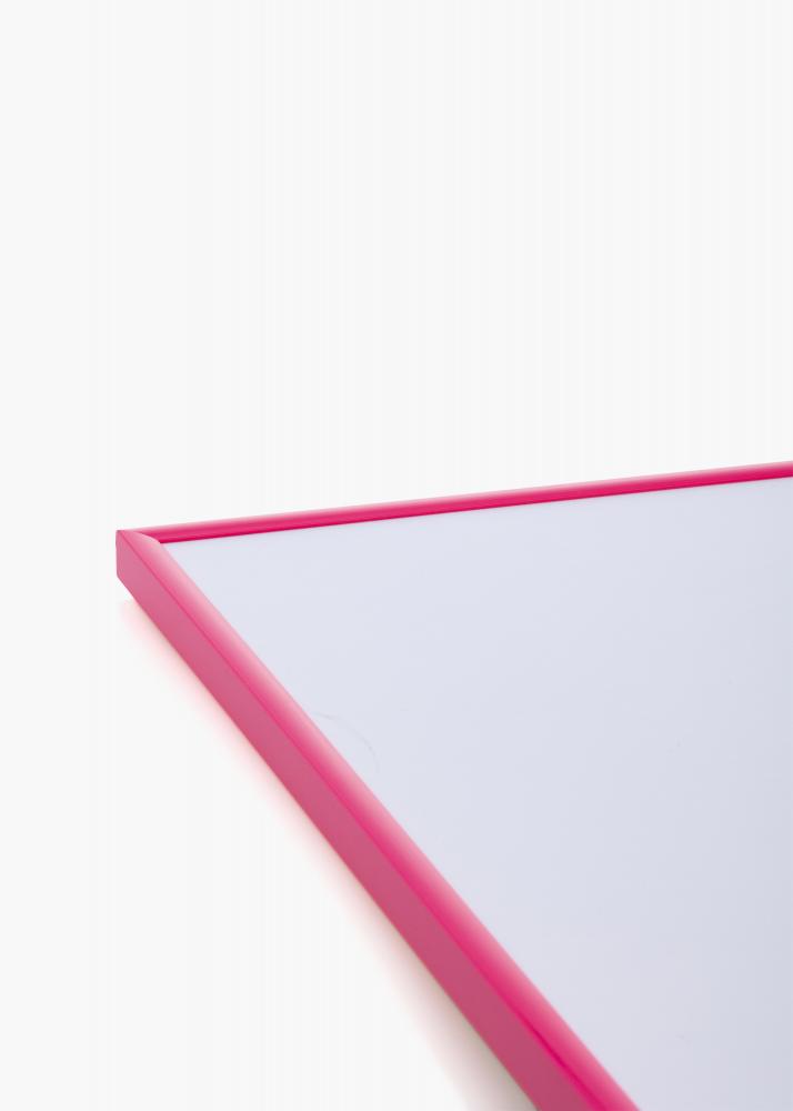 Rahmen New Lifestyle Hot Pink 30x40 cm - Passepartout Wei 8x12 inches