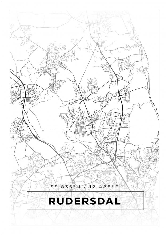 Map - Rudersdal - White