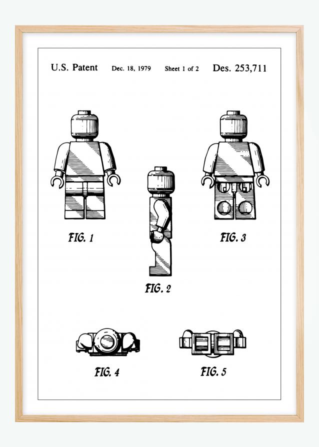 Patentzeichnung - Lego I Poster