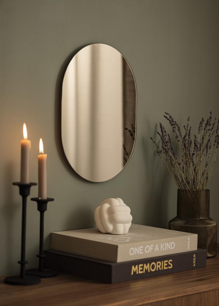 KAILA Spiegel Oval Dark Bronze 30x40 cm
