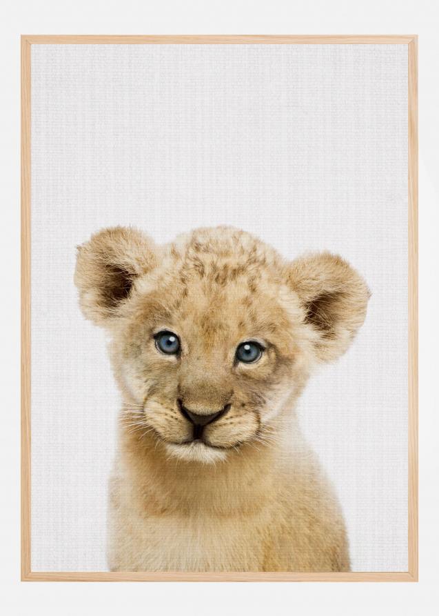 Peekaboo Baby Lion Poster