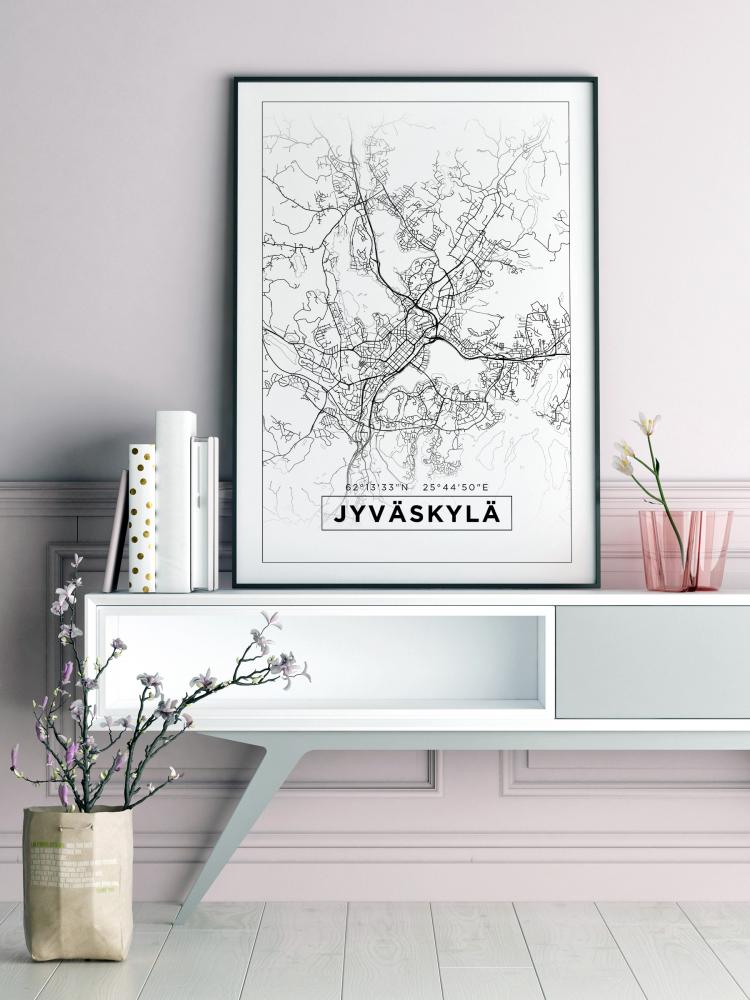 Map - Jyvskyl - White