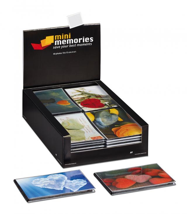 Mini Memories Album Hearts II 6 Varianten - 40 Bilder 10x15 cm - 36-pack