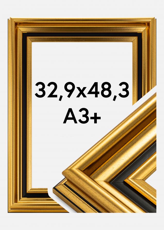 Rahmen Gysinge Premium Gold 32,9x48,3 cm (A3+)